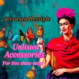 Unlisted Accessories Necklace, bracelets, rings, pins, etc.